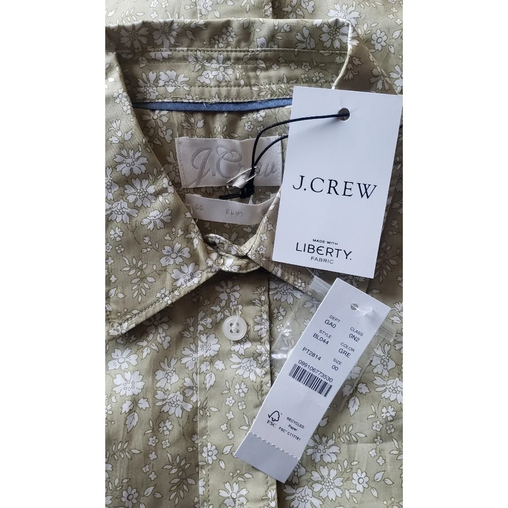 38. J.Crew Slim-fit shirt in Liberty® Capel floral organic cotton